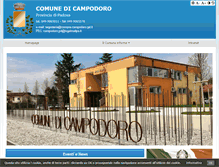 Tablet Screenshot of comune.campodoro.pd.it